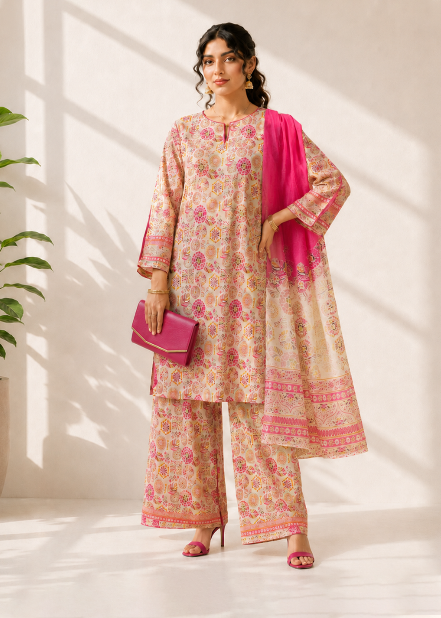 CANDY PEACH Dupatta