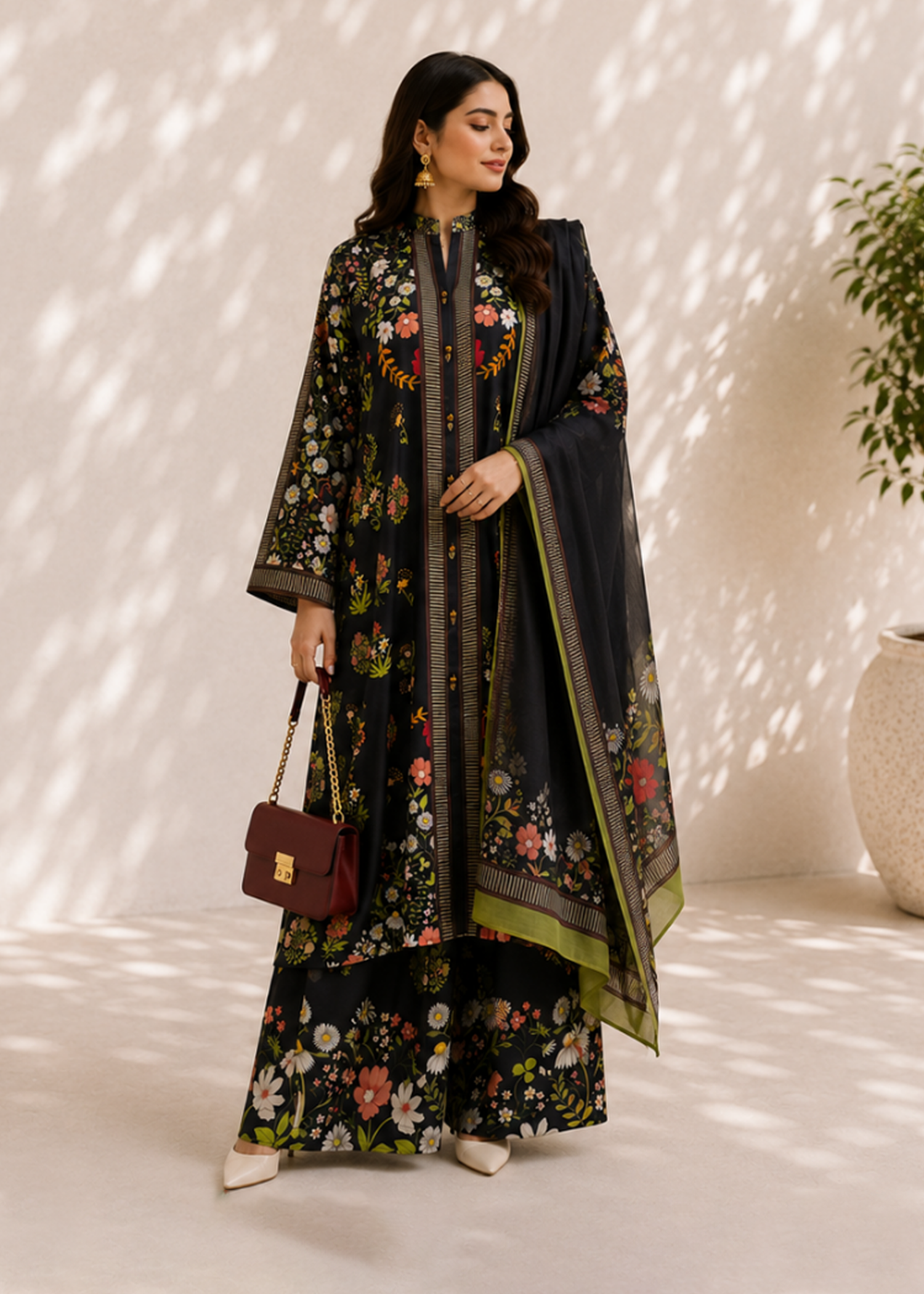 BLACK Dupatta